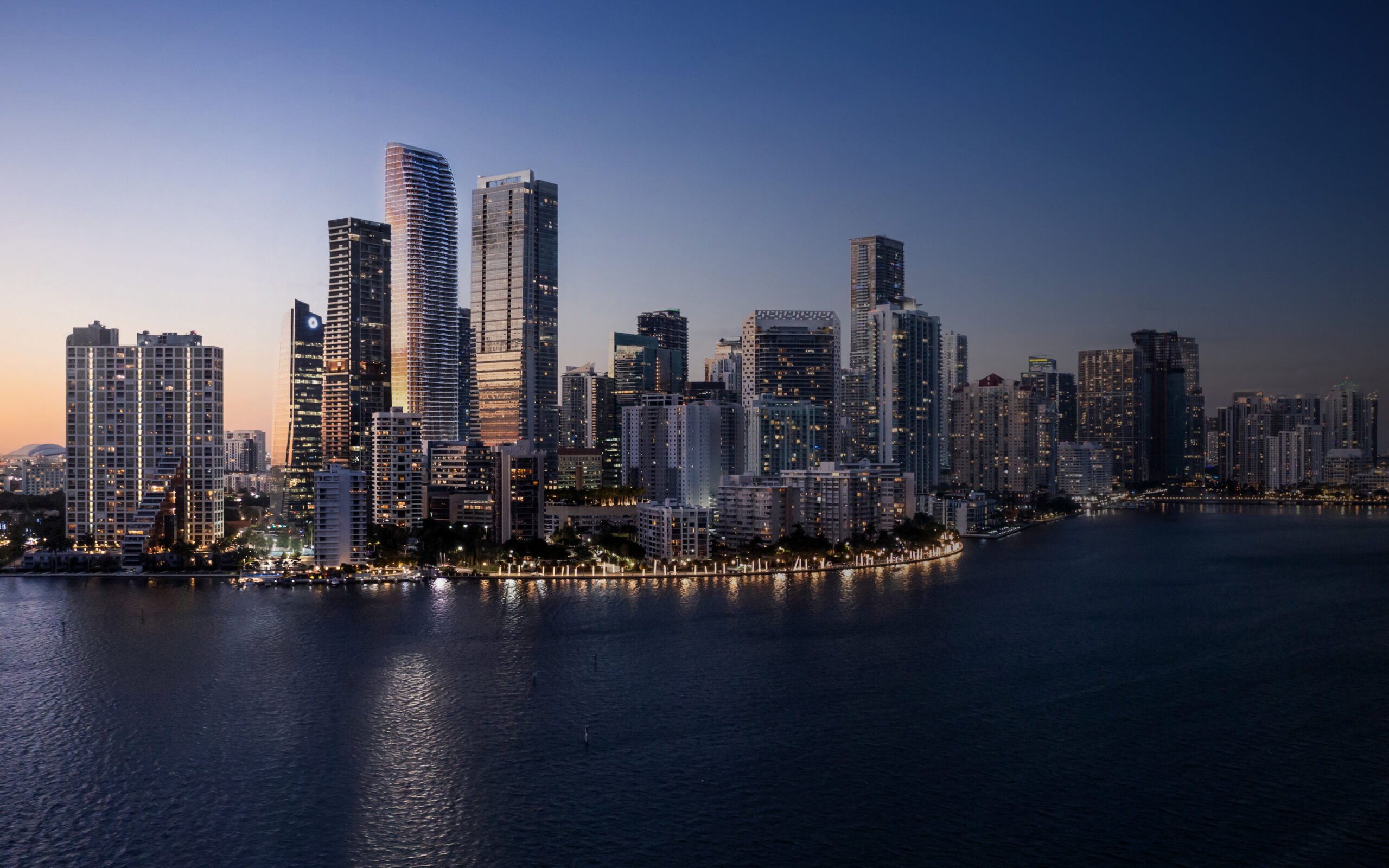The Residences at 1428 Brickell are an iconic centerpiece of the quintessential Miami skyline